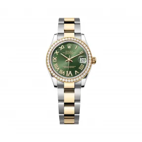 劳力士/Rolex 日志型 31 MM 黄金及蚝式钢 藉恒动摆陀双向自动上链 女表 M278383rbr-0015