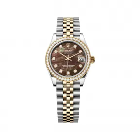 劳力士/Rolex 日志型 31 MM 黄金及蚝式钢 藉恒动摆陀双向自动上链 女表 M278383rbr-0024