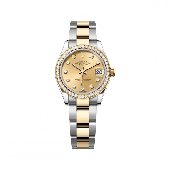 劳力士/Rolex 日志型 31 MM 黄金及蚝式钢 藉恒动摆陀双向自动上链 女表 M278383rbr-0025