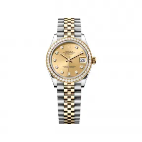 劳力士/Rolex 日志型 31 MM 黄金及蚝式钢 藉恒动摆陀双向自动上链 女表 M278383rbr-0026