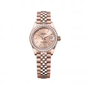 劳力士/Rolex 女装日志型 28 MM 18K永恒玫瑰金 藉恒动摆陀双向自动上链 女表 M279135rbr-0026