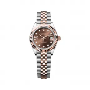 劳力士/Rolex 女装日志型 28 MM 永恒玫瑰金及蚝式钢 藉恒动摆陀双向自动上链 女表 M279171-0003