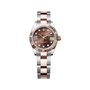 劳力士/Rolex 女装日志型 28 MM 永恒玫瑰金及蚝式钢 藉恒动摆陀双向自动上链 女表 M279171-0004