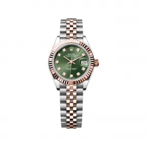 劳力士/Rolex 女装日志型 28 MM 永恒玫瑰金及蚝式钢 藉恒动摆陀双向自动上链 女表 M279171-0007