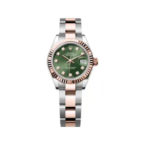 劳力士/Rolex 女装日志型 28 MM 永恒玫瑰金及蚝式钢 藉恒动摆陀双向自动上链 女表 M279171-0008