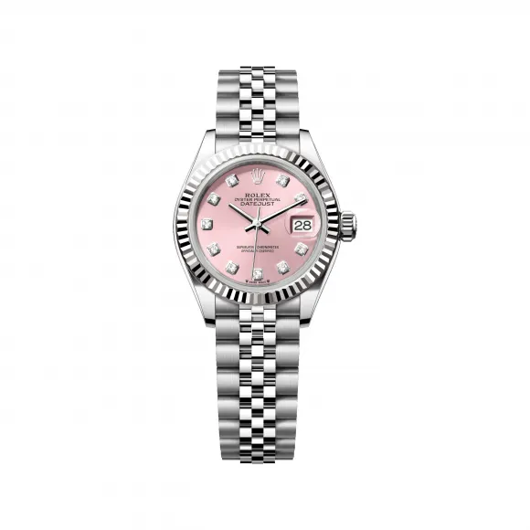 劳力士/Rolex 女装日志型 28 MM 白色黄金及蚝式钢 藉恒动摆陀双向自动上链 女表 M279174-0003