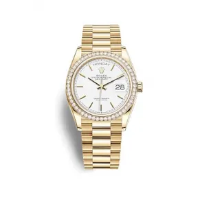 劳力士/Rolex Day-Date 36 系列 36.00 MM 黄金 自动机械机芯 男表 M28348RBR-0047