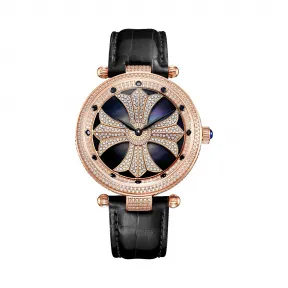 罗米/Ronald Mille 316L精钢 42mm  瑞士石英机芯 男表 R6205A1-2