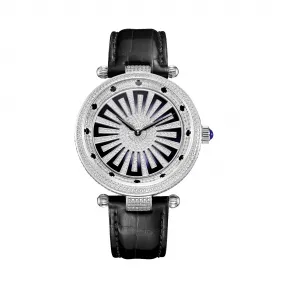 罗米/Ronald Mille 316L精钢 42mm 瑞士石英机芯 男表 R6205A4-1