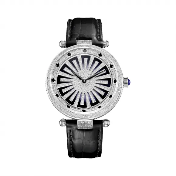 罗米/Ronald Mille 316L精钢 42mm 瑞士石英机芯 男表 R6205A4-1