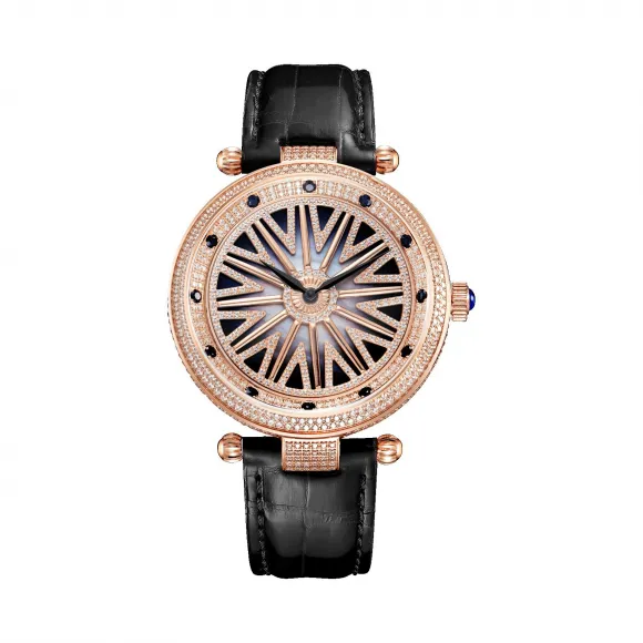 罗米/Ronald Mille 316L精钢 42mm 瑞士石英机芯 男表 R6205A5-2