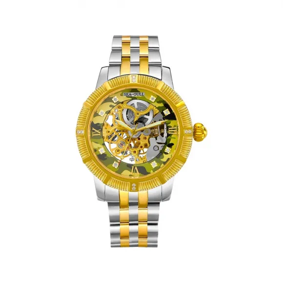 海鸥/Seagull 典藏系列 42mm 精钢配透视底盖 自动机械机芯 男表 217.484