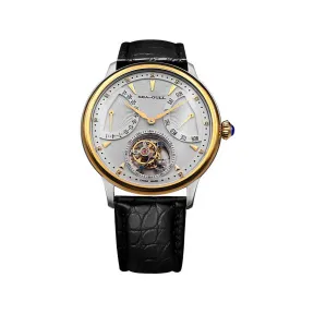 海鸥/Seagull 陀飞轮系列 42mm 精钢镶嵌金圈 自动机械机芯 男表 218.12.7036VG