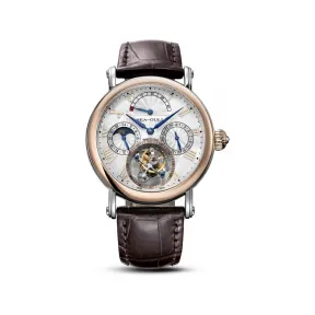 海鸥/Seagull 陀飞轮系列 40mm 精钢镶18K玫瑰金圈 手动机械机芯 男表 218.907