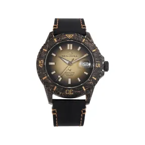 海鸥/Seagull 潜水表 43.5MM 碳纤夹金色表壳，旋转圈口 自动上链 男表 419.82.1209