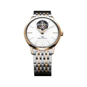 海鸥/Seagull 陀飞轮系列 40mm 镀玫瑰金,全钢壳体 手动机械机芯 男表 517.830