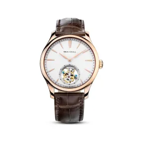 海鸥/Seagull 陀飞轮系列 41mm 镀玫瑰金,不锈钢 手动机械机芯 男表 518.930
