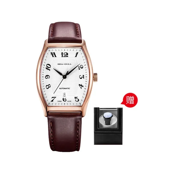 海鸥/Seagull 纤薄灵动 39.4MM*33.3MM 全钢壳体 自动上链 男表 549.402