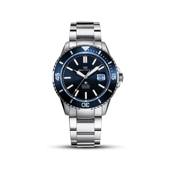 海鸥/Seagull 基础系列 43.5mm 全钢壳体,旋转前圈 自动机械机芯 男表 816.523