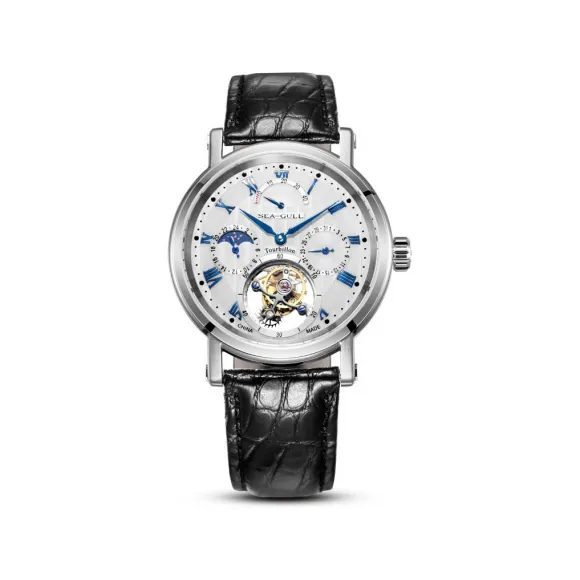 海鸥/Seagull 手动陀飞轮 40MM 精钢 手动上链 男表 818.927