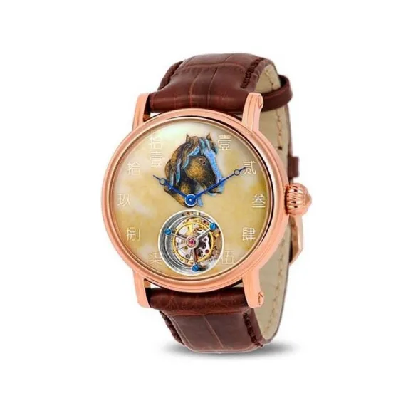 海鸥/Seagull 典藏系列 42mm 18K金 手动机械机芯 男表 H618.862（马）