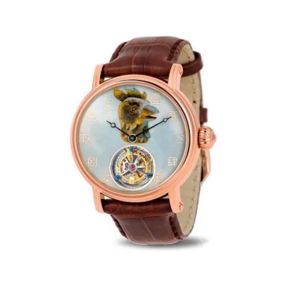 海鸥/Seagull 典藏系列 42mm 18K金 手动机械机芯 男表 H618.862（鸡）