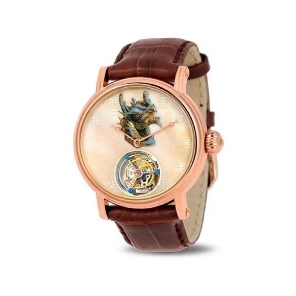 海鸥/Seagull 典藏系列 42mm 18K金 手动机械机芯 男表 H618.862（龙）