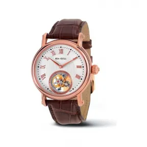 海鸥/Seagull 陀飞轮系列 40mm 18K金,全钢包18K玫瑰金 自动机械机芯 男表 ST8002ZGA