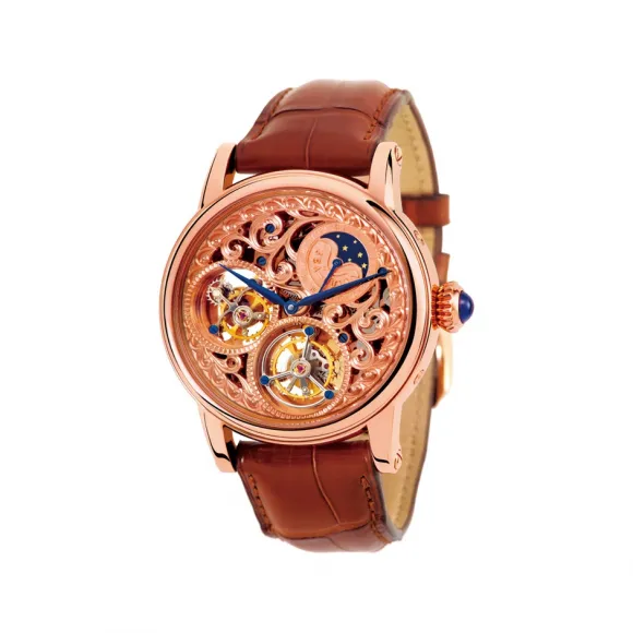 海鸥/Seagull 手动陀飞轮 43MM 18K金 手动上链 男表 ST8083GK