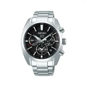 精工/Seiko 42.7 MM 不锈钢 太阳能GPS卫星电波校时 男表 SBXC021