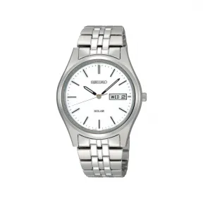 精工/Seiko discovermore系列 36.9MM 不锈钢 太阳能 男表 SNE031
