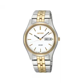 精工/Seiko discovermore系列 36.9MM 不锈钢 太阳能 男表 SNE032