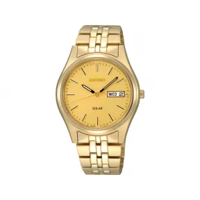 精工/Seiko discovermore系列 36.9MM 不锈钢 太阳能 男表 SNE036