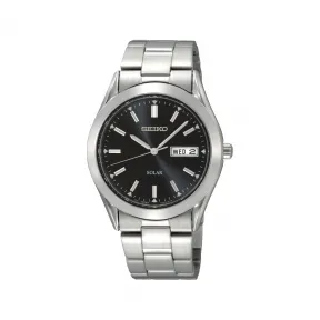 精工/Seiko discovermore系列 37.4MM 不锈钢 太阳能 男表 SNE039