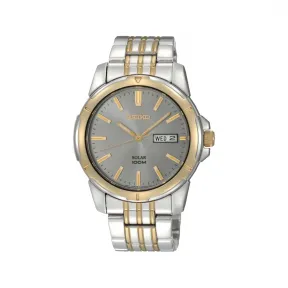 精工/Seiko discovermore系列 39.6MM 不锈钢 太阳能 男表 SNE098