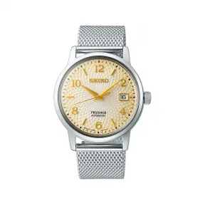 精工/Seiko presage系列 38.5MM 不锈钢 自动机械机芯 男表 SRPF37