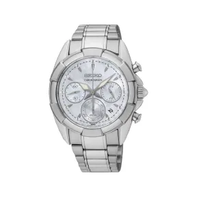 精工/Seiko discovermore系列 35.9MM 不锈钢 石英机芯 女表 SRW807