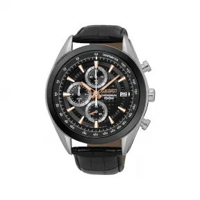 精工/Seiko discovermore系列 44.9MM 不锈钢 石英机芯 男表 SSB183