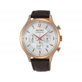 精工/Seiko discovermore系列 43.3MM 不锈钢 石英机芯 男表 SSB342