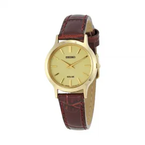 精工/Seiko 金色精钢 石英机芯 女表 SUP302