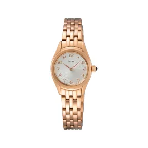 精工/Seiko discovermore系列 22.4MM 不锈钢 石英机芯 女表 SWR058