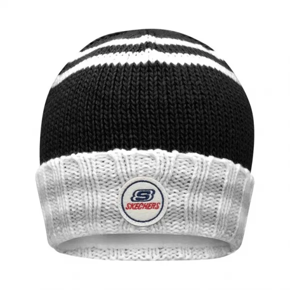 斯凯奇/Skechers 深黑色 BEANIE 儿童针织帽 L420K039-002K