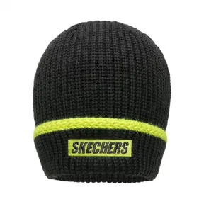 斯凯奇/Skechers 深黑色 BEANIE 男女同款针织帽 L420U020-002K