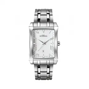 时添雅/Sultana 28毫米 不锈钢 石英机芯 男表 377101