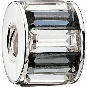 施华洛世奇/Swarovski 串珠 Black and White Baguette Bead 1125463