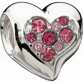 施华洛世奇/Swarovski 串珠 Pink Inner Heart Bead 1125482