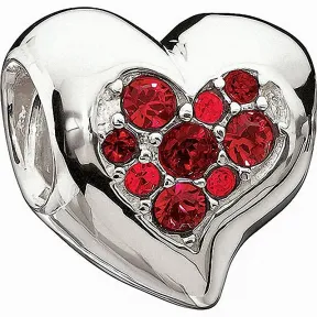 施华洛世奇/Swarovski 串珠 Red Inner Heart Bead 1125485