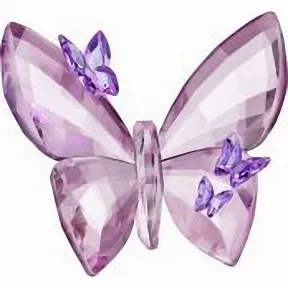 施华洛世奇/Swarovski 摆件 蝴蝶, Light Amethyst, 大, 设计师签名产品 5071021