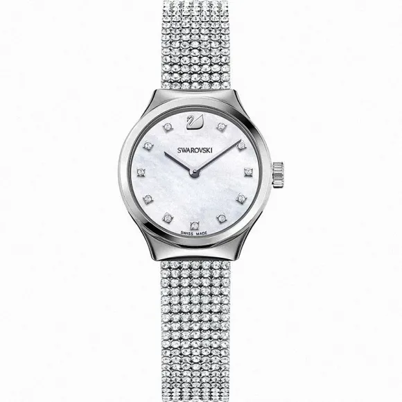 施华洛世奇/Swarovski 手表 Dreamy 腕表, 网布表带, 白色, 银色 5200032