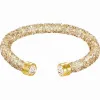 施华洛世奇/Swarovski 手镯 Crystaldust 阔手镯, 金色, 镀金色 5250067